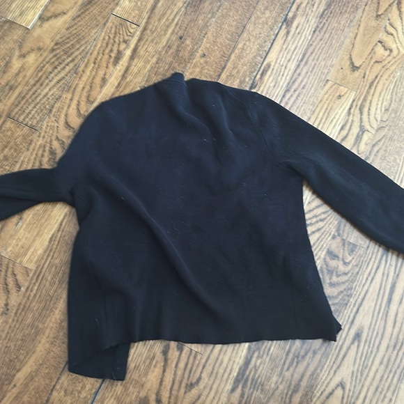 J. Crew Factory Classic cotton crew neck ribbed cardigan sweater Black Size xs - Picture 3 of 6